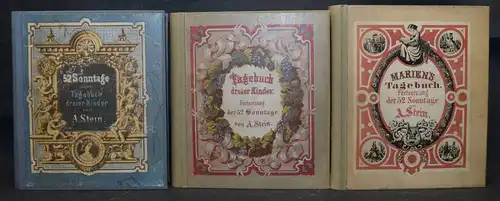 Stein, 52 Sonntage - um 1880 LITHOGRAPHIEN HANDKOLORIERT Hosemann Winckelmann