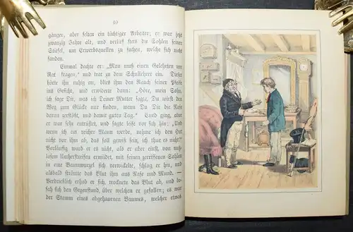 Stein, 52 Sonntage - um 1880 LITHOGRAPHIEN HANDKOLORIERT Hosemann Winckelmann