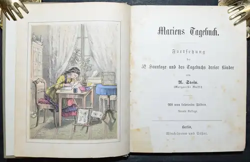 Stein, 52 Sonntage - um 1880 LITHOGRAPHIEN HANDKOLORIERT Hosemann Winckelmann