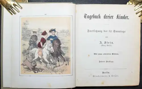 Stein, 52 Sonntage - um 1880 LITHOGRAPHIEN HANDKOLORIERT Hosemann Winckelmann