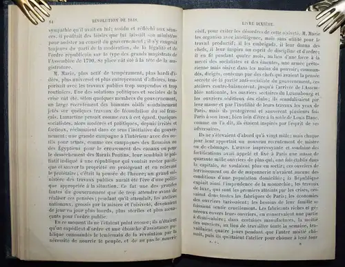 Lamartine - Histoire de la Revolution de 1848 - Frankreich - Revolution 1848-184