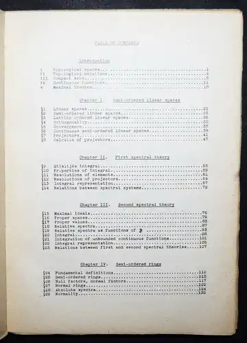 MATHEMATHICS - MATHEMATIK - Nakano, Modern spectral theory 1950 FIRST EDITION