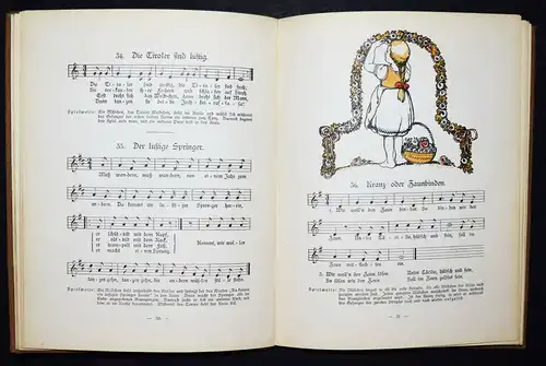 Lehnhoff. Schöne alte Singspiele 1907 JUGENDSTIL - LIEDER J. Mauder