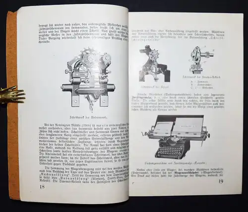 Czerny, Mechanik und kurze Geschichte der Schreibmaschine 1932 SELTEN !