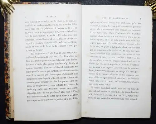 Sandeau - Un début dans la magistrature - Erstausgabe 1863