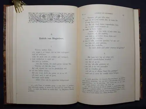 Bartsch - Die Schweizer Minnesänger.- 1886 - Minne - Schweiz