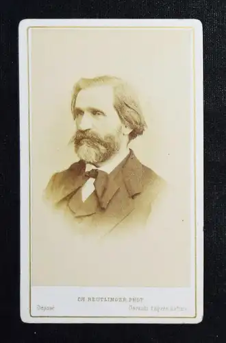 G. Verdi - Original-Photographie von Charles Reutlinger Paris um 1870 KARLSRUHE