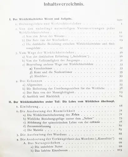 Driesch, Wirklichkeitslehre - 1917 - METAPHYSIK