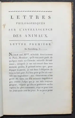 Leroy, Lettres philosophiques - 1802 - Endgültige erste Einzelausgabe