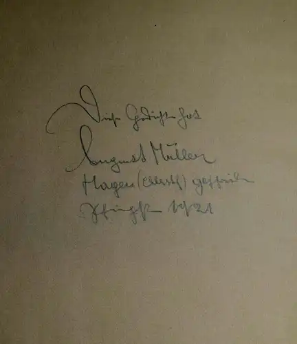 ORIGINAL-HANDSCHRIFT VON RICARDA HUCH -  LIEBESGEDICHTE KALLIGRAPHIE CALLIGRAPHY
