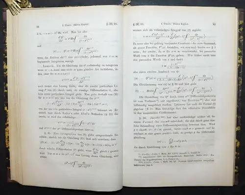 HEINE, HANDBUCH DER KUGELFUNCTIONEN MATHEMATIK 1861 SELTENE ERSTE AUSGABE