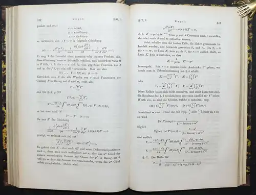HEINE, HANDBUCH DER KUGELFUNCTIONEN MATHEMATIK 1861 SELTENE ERSTE AUSGABE