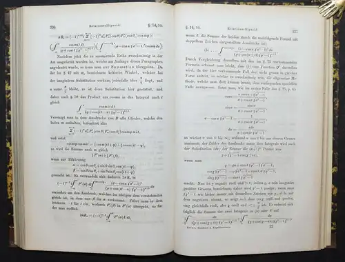 HEINE, HANDBUCH DER KUGELFUNCTIONEN MATHEMATIK 1861 SELTENE ERSTE AUSGABE