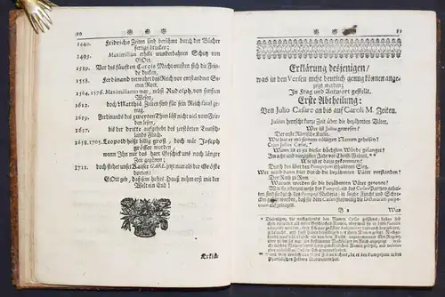 Jungendres, Kurz-gefaßte Kaiser-Historie - 1733