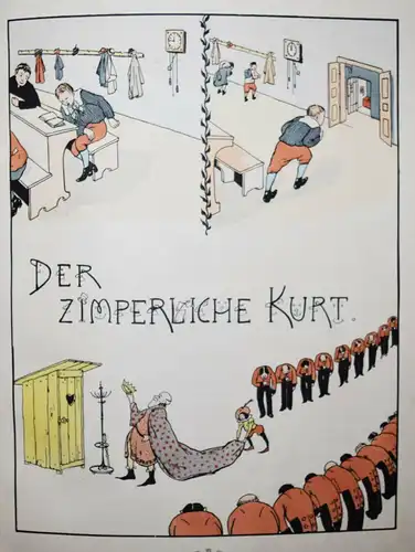 STRUWWELPETRIADE Nassauer. Der gute Doktor Braun & Schneider 1907 STRUWWELPETER