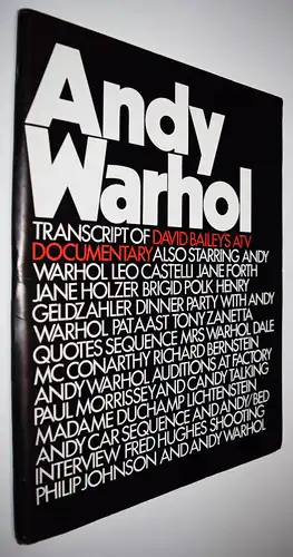 Warhol, Transcript of David Bailey´s ATV Documentary - 1973 POP-ART - Film