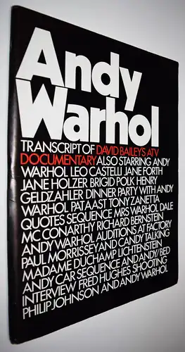 Warhol, Transcript of David Bailey´s ATV Documentary - 1973 POP-ART - Film 