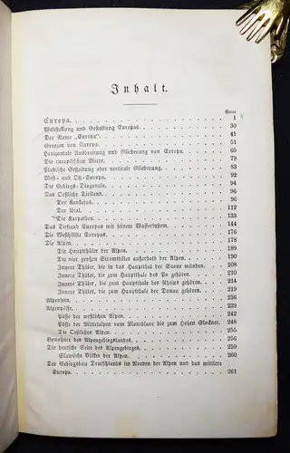 Ritter, Carl. Europa. Vorlesungen an der Universität zu Berlin - 1863