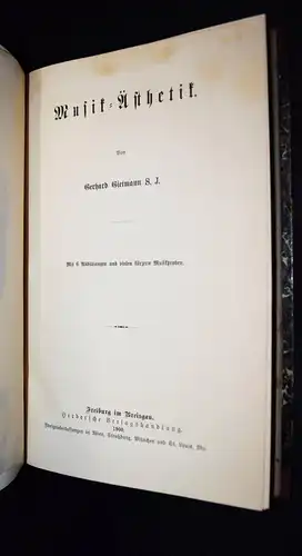 Gietmann, Musik-Ästhetik - 1900 - in Schönem Halbleinen-Einband