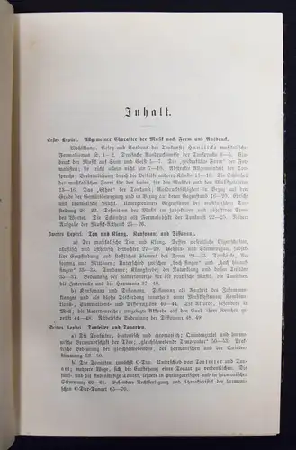 Gietmann, Musik-Ästhetik - 1900 - in Schönem Halbleinen-Einband