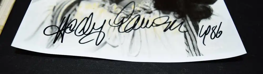 Hedy Lamarr, ORIGINAL-PHOTOGRAPHIE - SIGNIERT ! + Antheil. Bad boy of music 1945 1