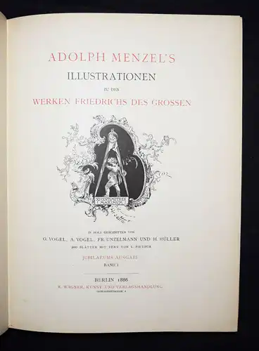 HOLZSCHNITTE - Adolph Menzel, Illustrationen zu den Werken Friedrichs des Großen