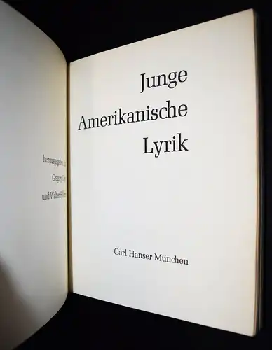 Corso, Junge amerikanische Lyrik - Hanser 1961