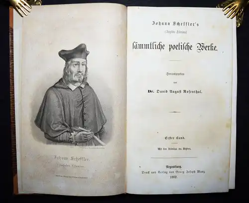 BAROCK-LITERATUR - Scheffler, Sämmtliche poetische Werke GESAMTAUSGABE