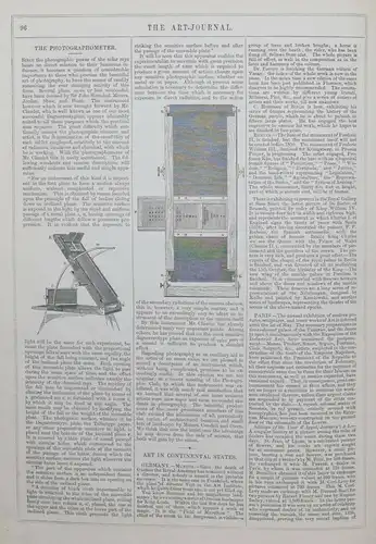 Photographometer - The Art Journal Vol. XI 1849 - Zeitschrift - Antoine Claudet