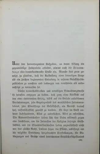 ERSTE AUSGABE DER SELTENEN FRÜHEN ARBEIT ZUR EMANZIPATION - 1867 - HOLTZENDORFF