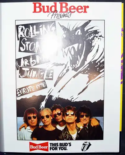 Rolling Stones  Original-Programmheft Urban Jungle Tour, Europe 1990 pop-culture