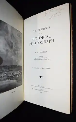 Robinson, The elements of a pictorial photograph. 1896 -  PIKTORIALISMUS