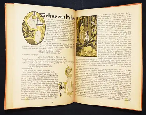 Caspari, Mein Märchenbilderbuch um 1925 MÄRCHEN Holle Rotkäppchen Schneewittch