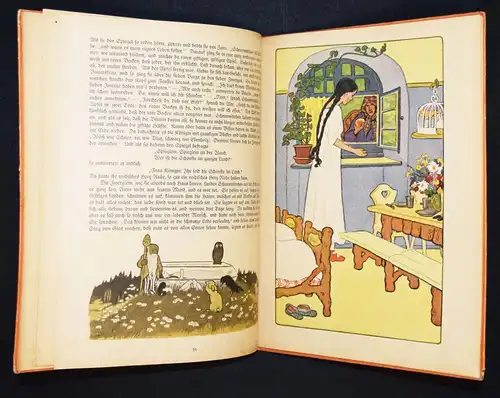 Caspari, Mein Märchenbilderbuch um 1925 MÄRCHEN Holle Rotkäppchen Schneewittch