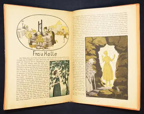 Caspari, Mein Märchenbilderbuch um 1925 MÄRCHEN Holle Rotkäppchen Schneewittch