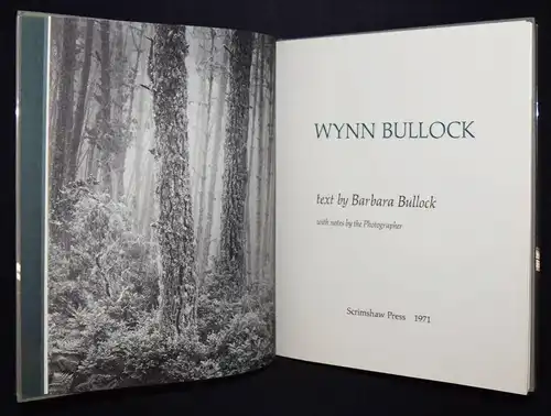 Bullock, Photographs. an Francisco, Scrimshaw Press 1971