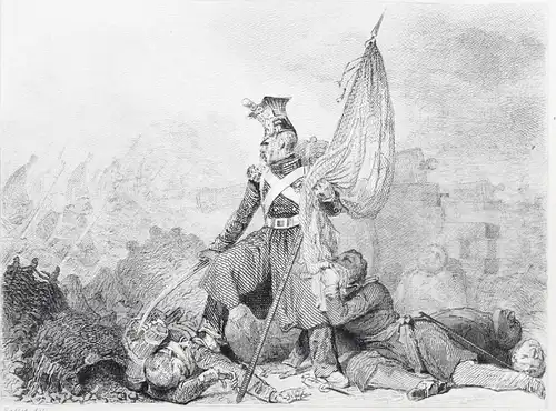 Barthelemy, Nemesis - 1835 - 14 Stahlstich-Tafeln von Burdet nach Raffet