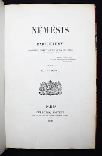 Barthelemy, Nemesis - 1835 - 14 Stahlstich-Tafeln von Burdet nach Raffet