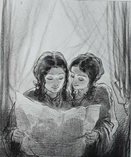 KARIKATUREN - CARICATURES  - LITHOGRAPHIEN - Garvani, Masques et visages - 1857 