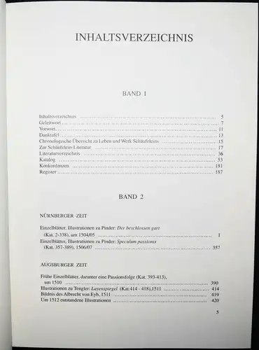 Schäufelein, Das Druckgraphische Werk - WERKVERZEICHNIS - CATALOGUE RAISONNE