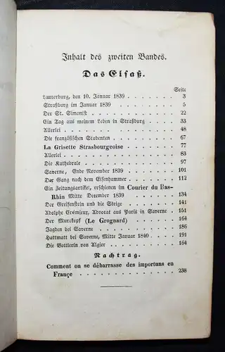 Jäger, Briefe und Bilder aus dem Großherzogthum Baden und dem Elsaß 1841 ELSASS