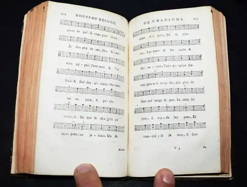 BAROCKMUSIK Nouveau recueil de chansons choisies 1729 SELTENE LIEDER-SAMMLUNG