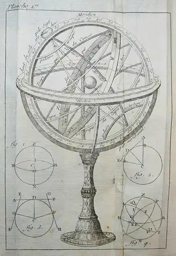 Rivard, Traite de la sphere 1757 ASTRONOMIE KALENDER