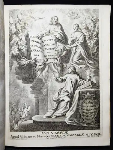 JESUITEN Antwerpen 1658  Engelgrave, Meditationes pro toto anno...PERGAMENT