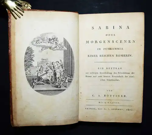 EROTICA - Böttiger - Sabina oder Morgenszenen im Putzzimmer - ERSTAUSGABE 1803