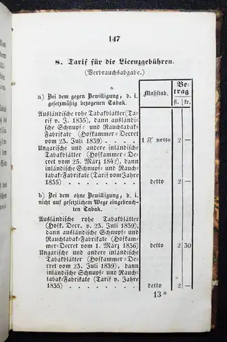 Hornstein, Der Tabak in historischer, finanzieller... Jasper 1845 - TABAKANBAU