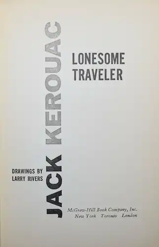 KEROUAC, LONESOME TRAVELER - FIRST EDITION - 1960