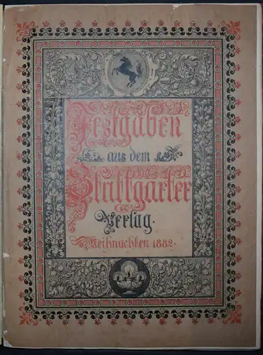 FESTGABEN AUS DEM STUTTGARTER VERLAG - VERLAGSKATALOG - KRÖNER 1882