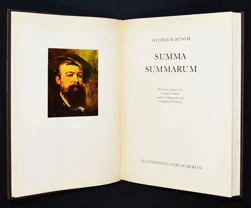 Wilhelm Busch - Summa summarum - Vorzugsausgabe 1969 - Ganzleder