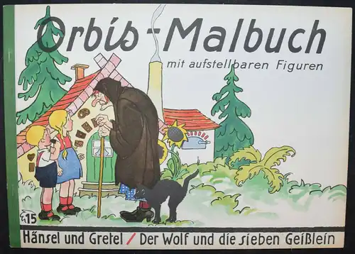 ORBIS-MALBUCH - C. LINDEBERG - 1930 FF. - HÄNSEL UND GRETEL - SPIELBILDERBÜCHER